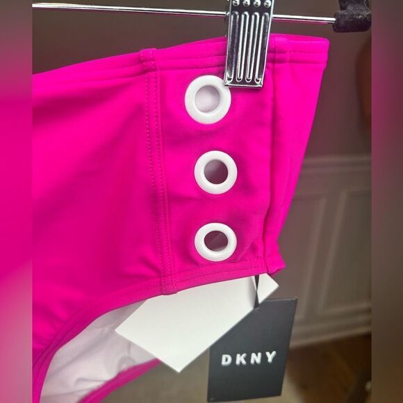 NWT DKNY Women's Standard High Waisted Full Coverage Bikini Bottom Bathing Suit - Picture 6 of 7